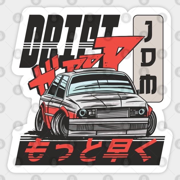 JDM Drifting Car Drift Japanese Racing Sport Fans Sticker by USProudness